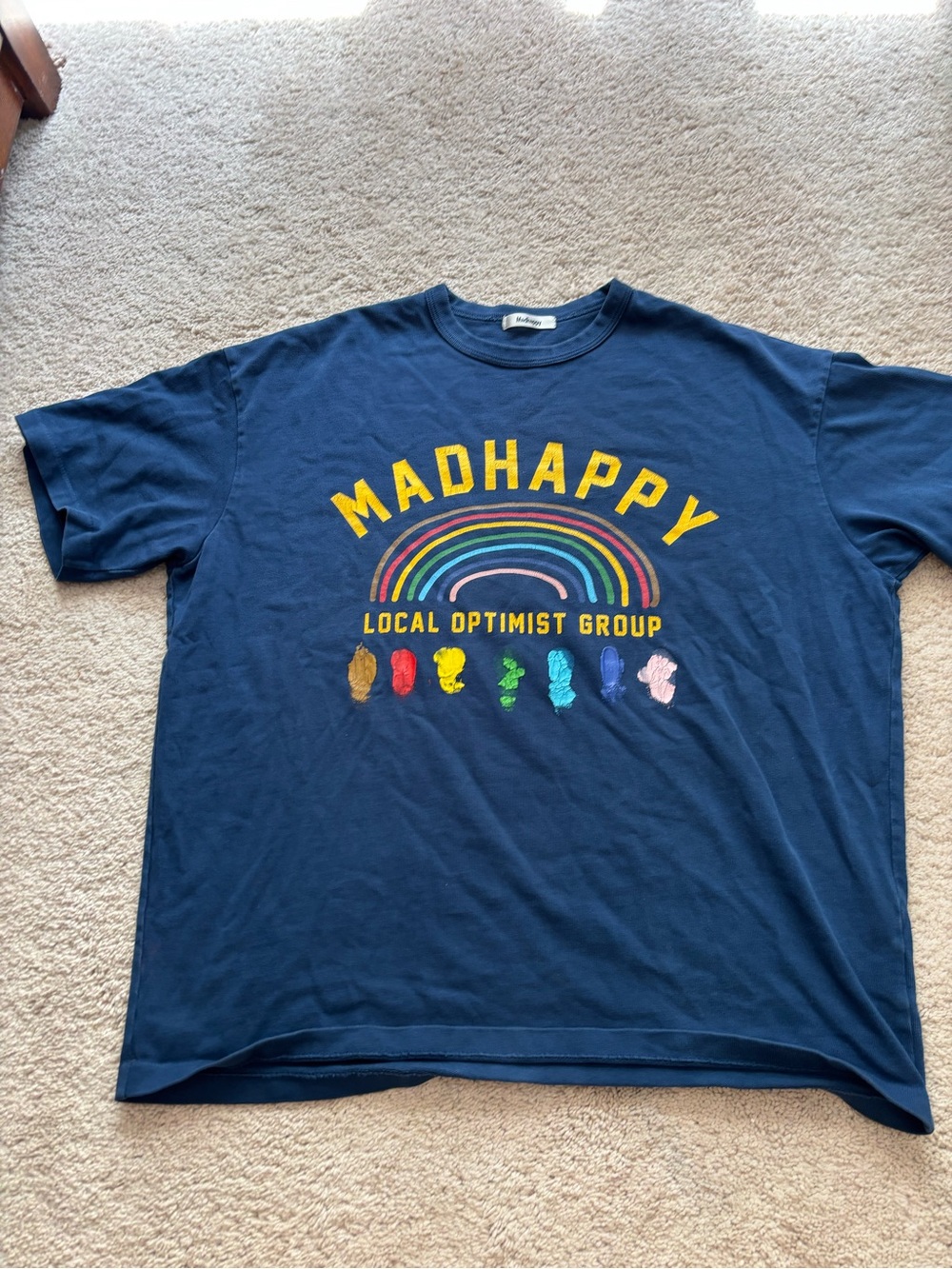 MadHappy Navy Paintbrush Tee